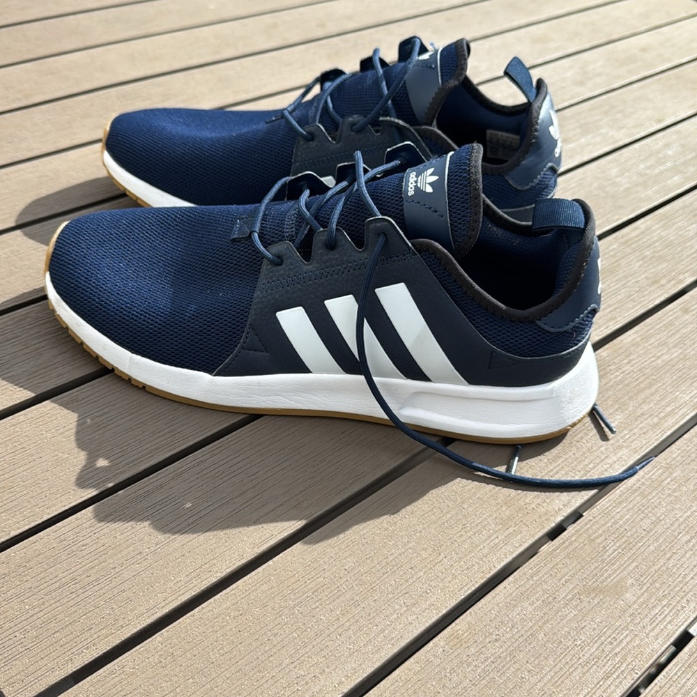 Adidas Blue and White Sneakers Modern Design